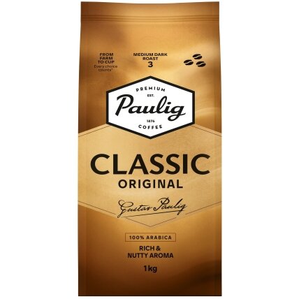 Kavos pupelės Paulig Classic, 1 kg 1 Kavos pupelės Paulig Classic, 1 kg 1
