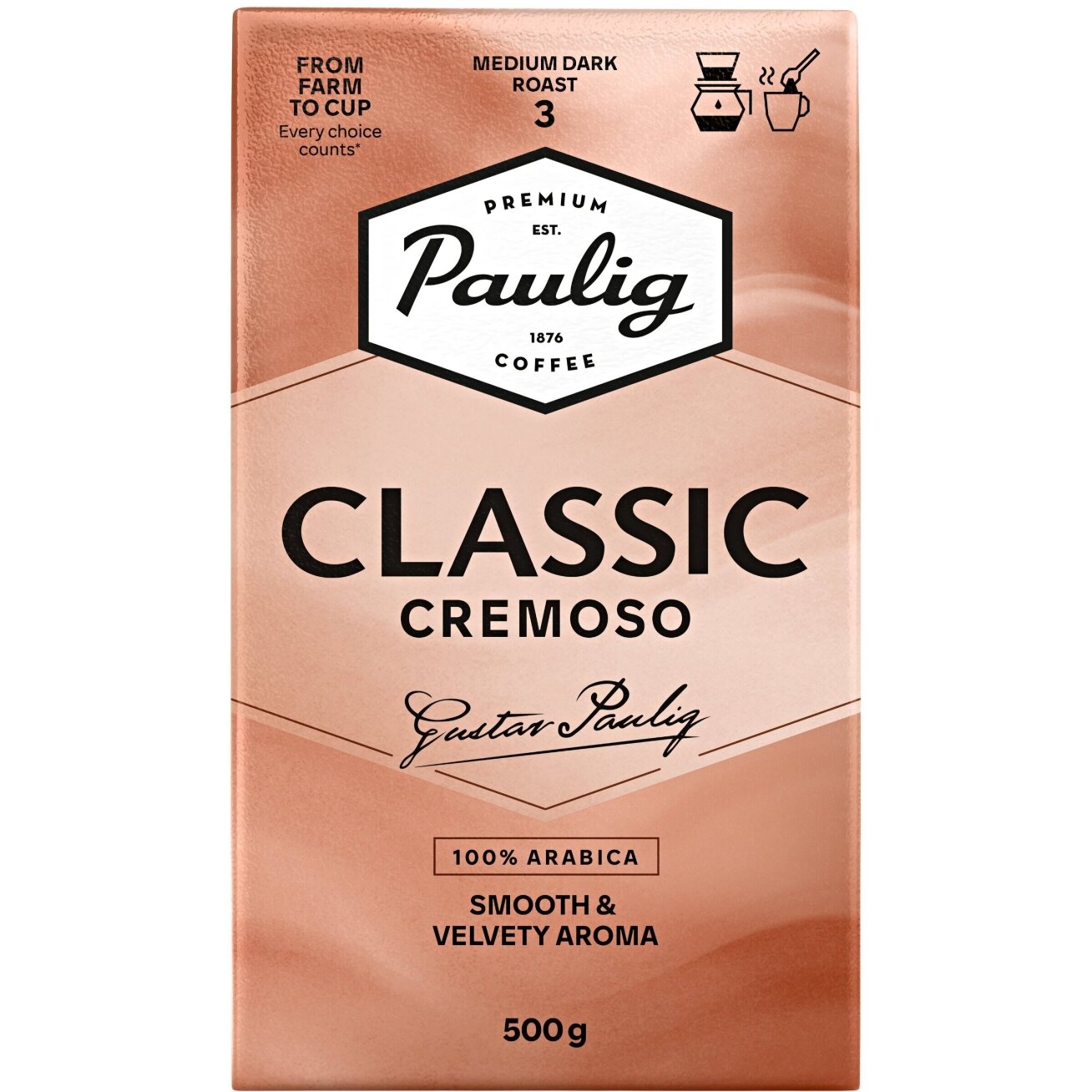 Malta kava Paulig Classic Cremoso, 500 g 1