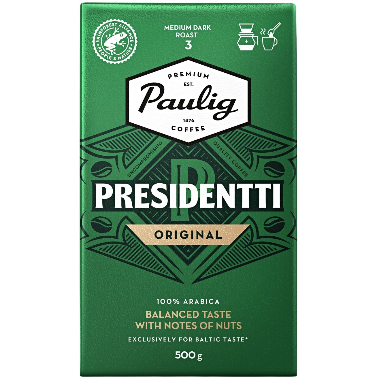 Malta kava Paulig Presidentti Original, 500 g 1 Malta kava Paulig Presidentti Original, 500 g 1