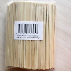 Bambukiniai kavos maišikliai 178x5 mm, 1000 vnt./dėž.