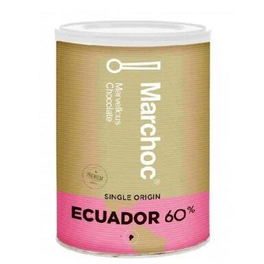 Šokolado gėrimas MARCHOC Single Origin Equador 60% PREMIUM skardinėje, 400g
