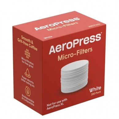 Popieriniai filtrai kavinukui AeroPress 350 vnt.