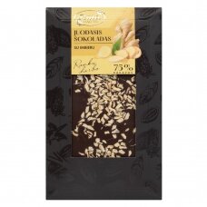Rūta Juodasis šokoladas (75 %) su imbieru 100 g