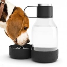 Gertuvė Asobu Dog Bowl Bottle Lite Black, 1500 ml