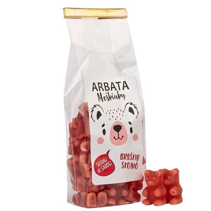 Tirpi arbata Meškiukas braškių skonio, 125 g Tirpi arbata Meškiukas braškių skonio, 125 g