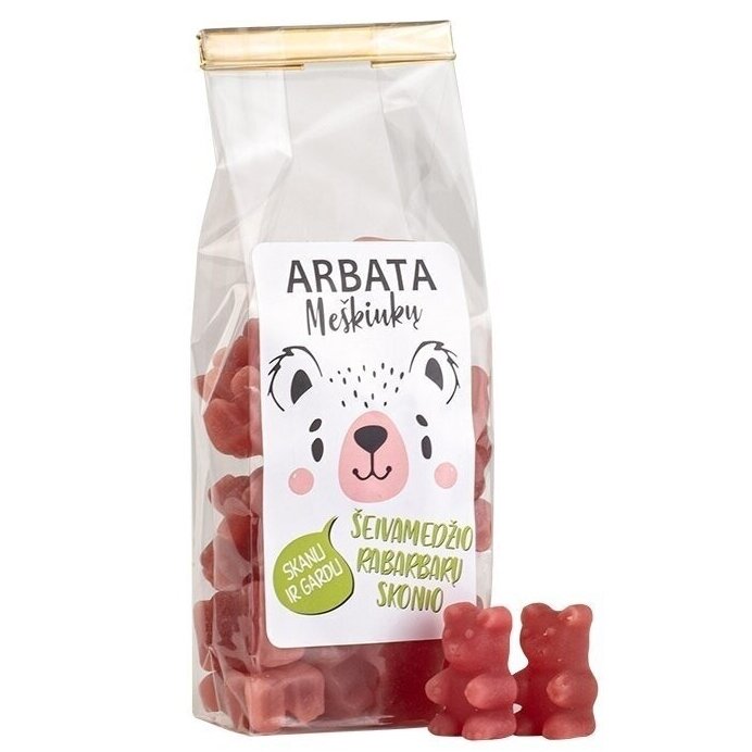 Tirpi arbata Meškiukas šeivamedžio ir rabarbarų skonio, 125 g Tirpi arbata Meškiukas šeivamedžio ir rabarbarų skonio, 125 g