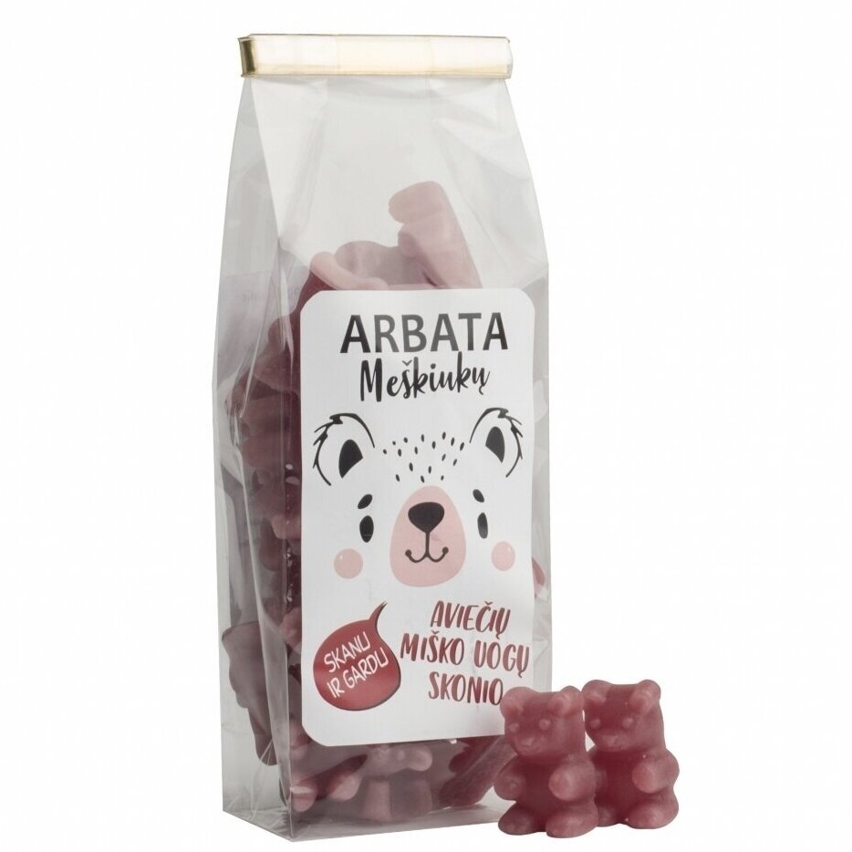 Tirpi arbata Meškiukas aviečių ir miško uogų skonio, 125 g Tirpi arbata Meškiukas aviečių ir miško uogų skonio, 125 g