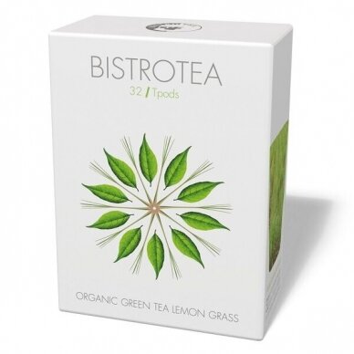 Ekologiška žalioji arbata su citrinžole BistroTea Green Tea Lemon 32 vnt. lazdelių 1