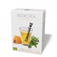 Ekologiška žolelių arbata, apelsinų ir medaus skonio BistroTea 32 vnt. lazdelių